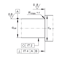 角接觸球軸承單元 ZKLFA1563-2Z, 雙向，螺釘安裝，兩側間隙密封
