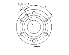 推力角接觸球軸承 ZKLF50140-2RS, 雙向，螺釘安裝，兩側(cè)唇密封