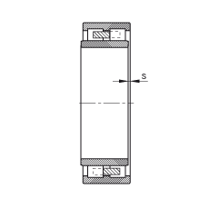 圓柱滾子軸承 NNU4126-M, 浮動軸承，雙列，可分離，帶保持架